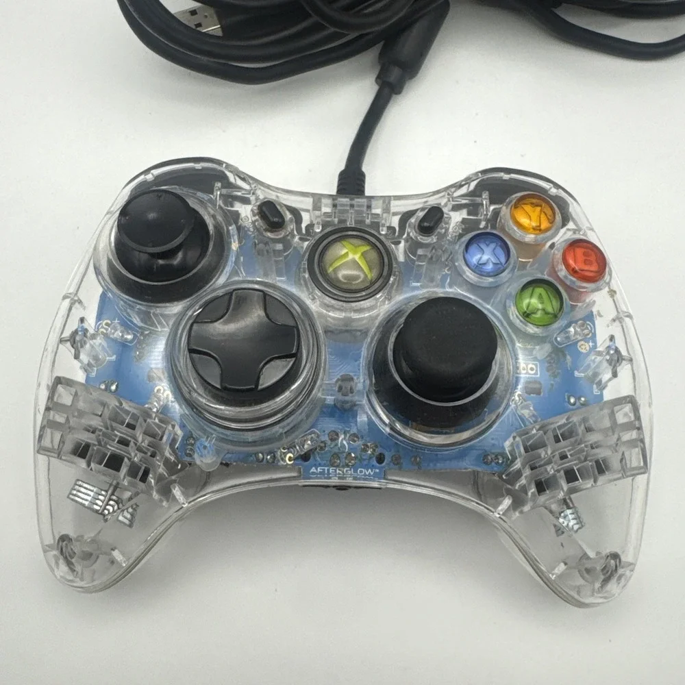 Afterglow PL-3602 Transparent Wired Xbox 360 Game Controller